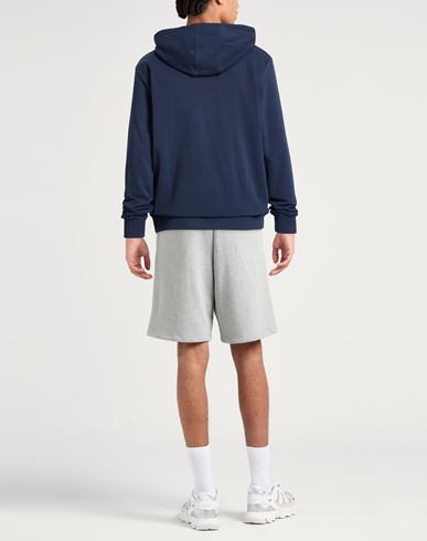 Man Sweatshirt Navy Size L Cotton, Polyester