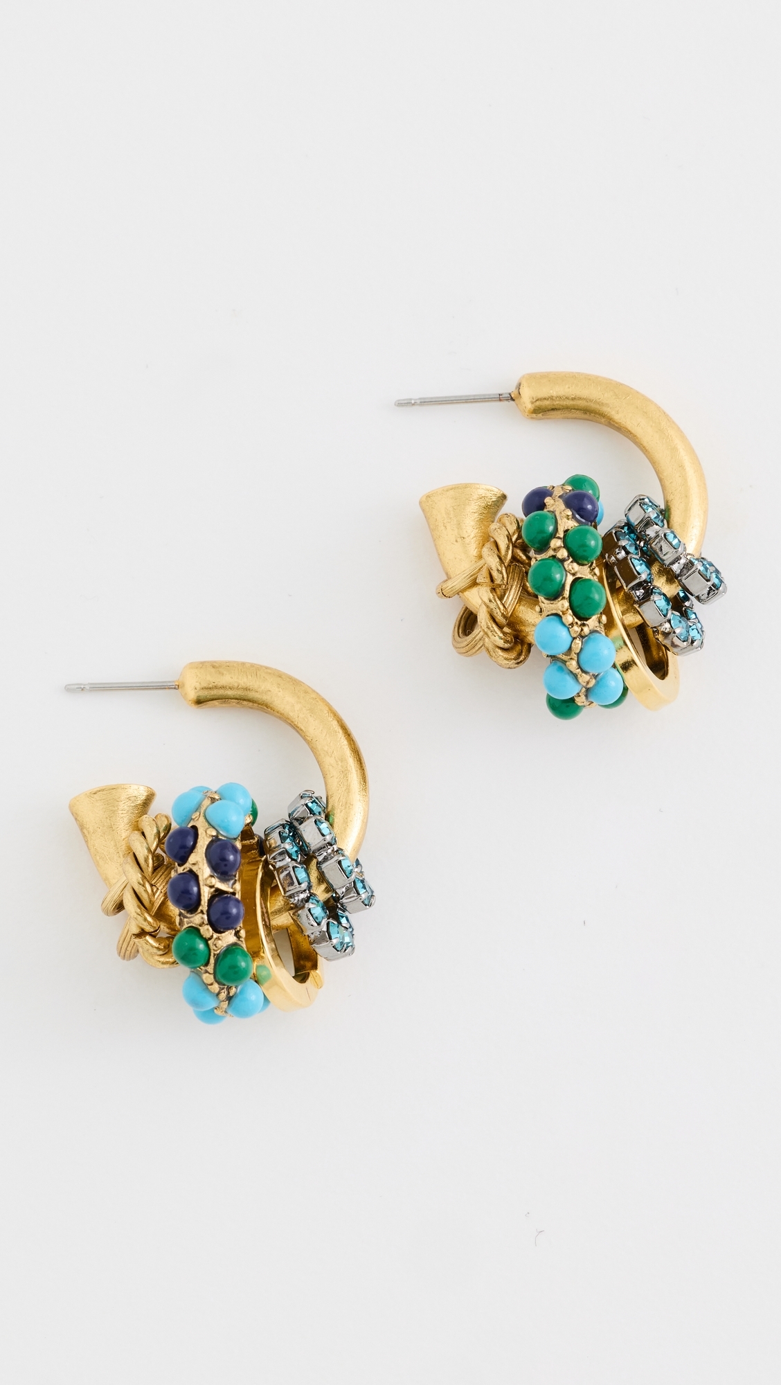 Enna Earrings Green Turquoise One Size
