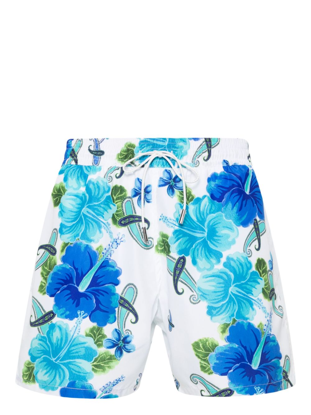 Floral-print swim shorts - Black