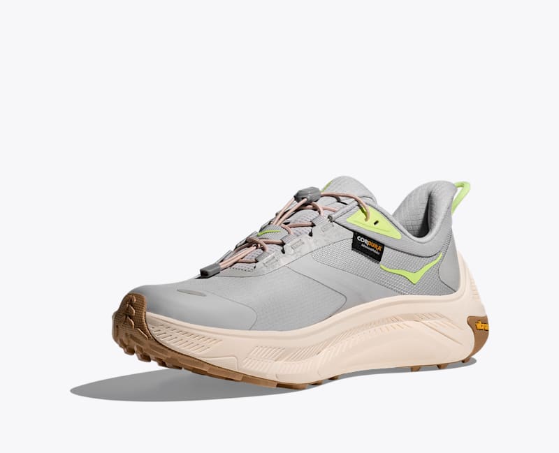 HOKA Women's Transport 2 Shoes in Cosmic Grey/Neon Yuzu