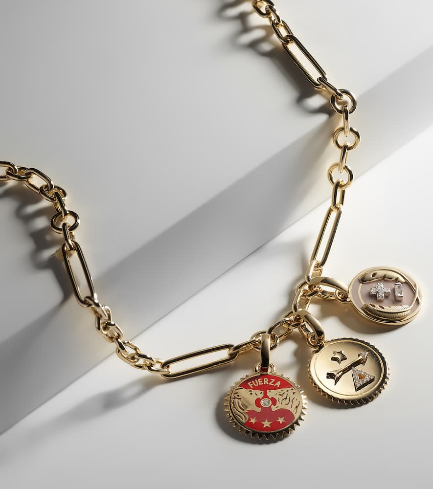 Dream, Vivacity & Strength 18kt gold necklace with diamonds
