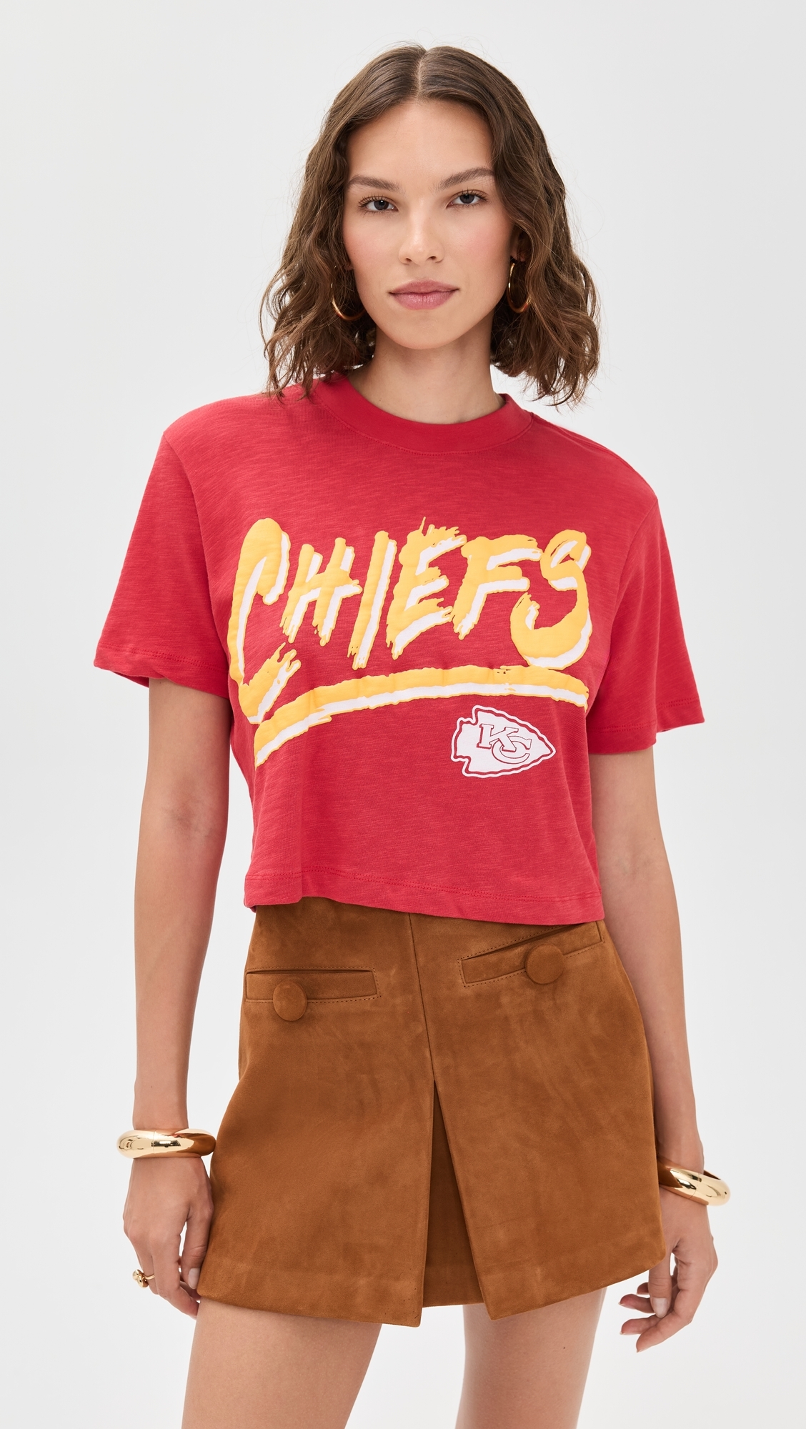 Chiefs Thrill MN Crop Tee Licorice