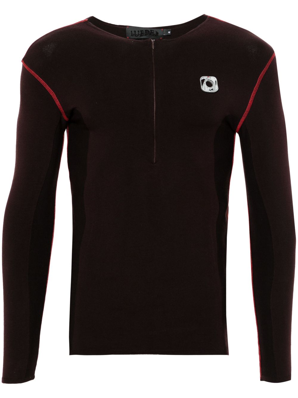 X Skin Series half-zip jumper - Brown