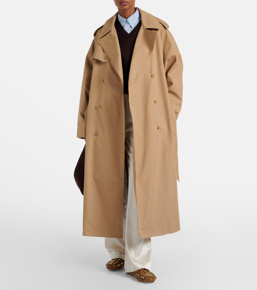 Riva oversized cotton trench coat