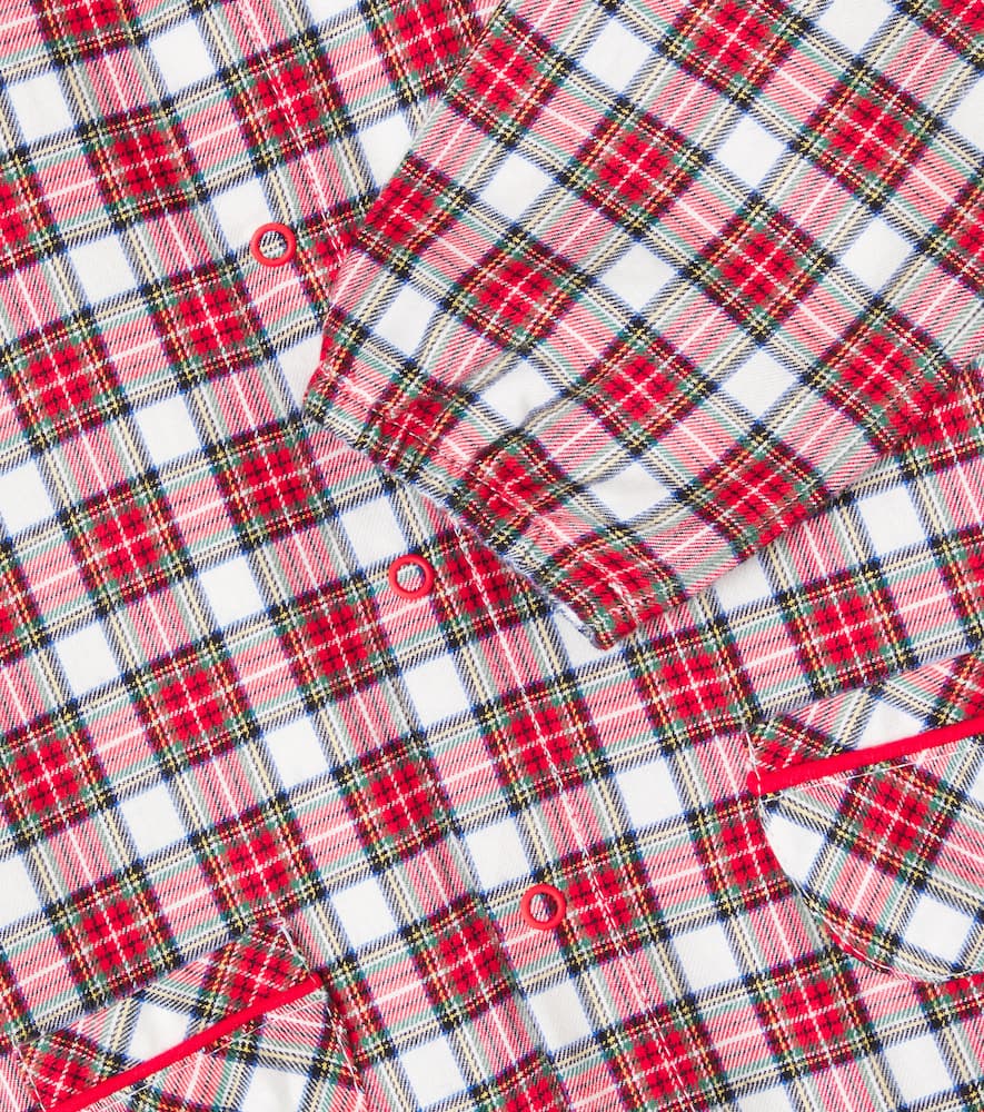 Baby checked cotton onesie