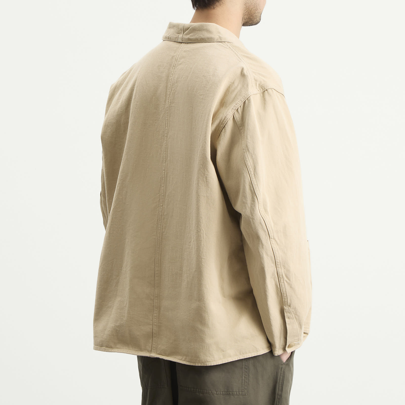 Men's Cotton Drill Coverall Jacket Khaki