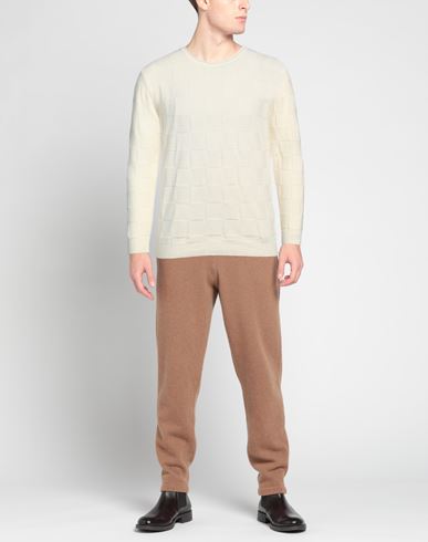 Man Sweater Ivory Size 44 Wool, Polyamide