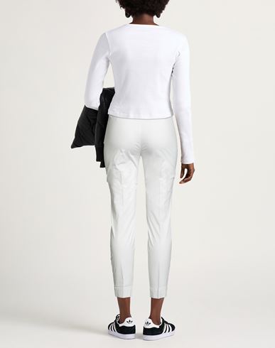 Malìparmi Woman Pants White Size 6 Cotton, Elastane