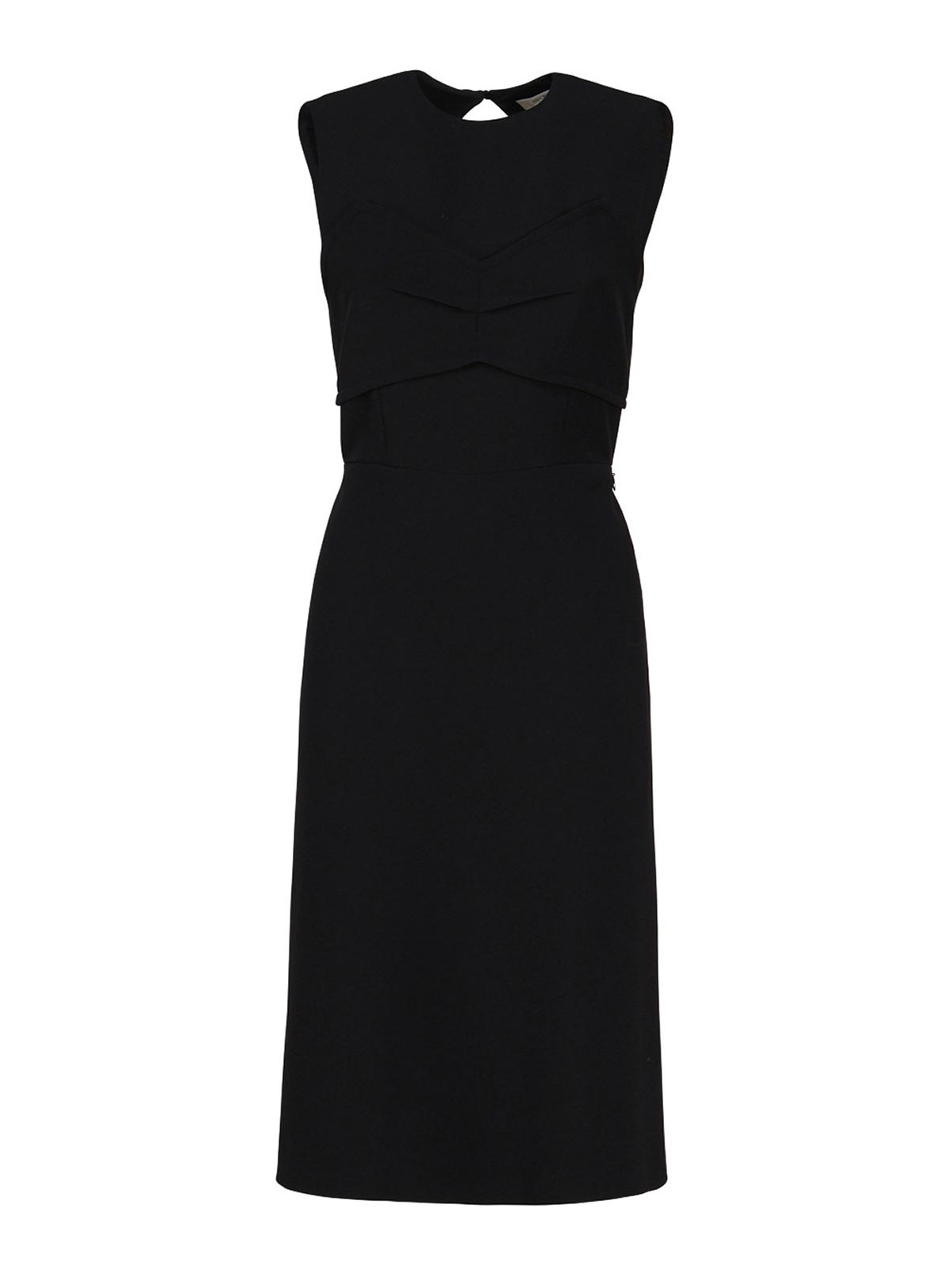Dress with inlay and back cut out