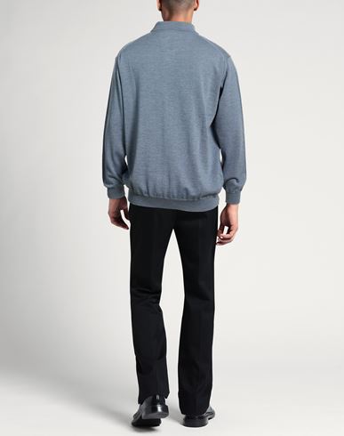 Man Sweater Sky blue Size 48 Virgin Wool