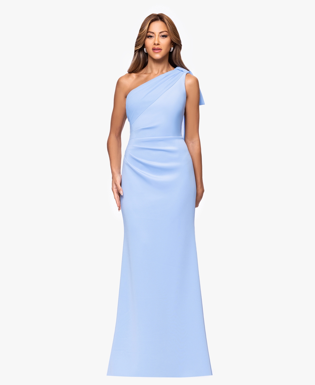 Women's One-Shoulder Maxi Dress - Periwinkle