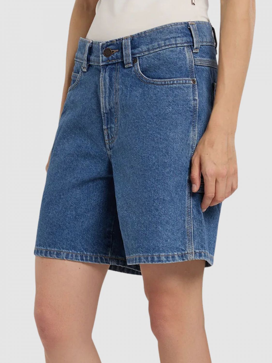 Shorts Woman color Denim