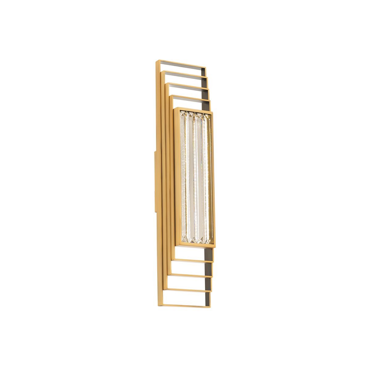 Aged Brass LED Wall Sconce from the Terrace Collection