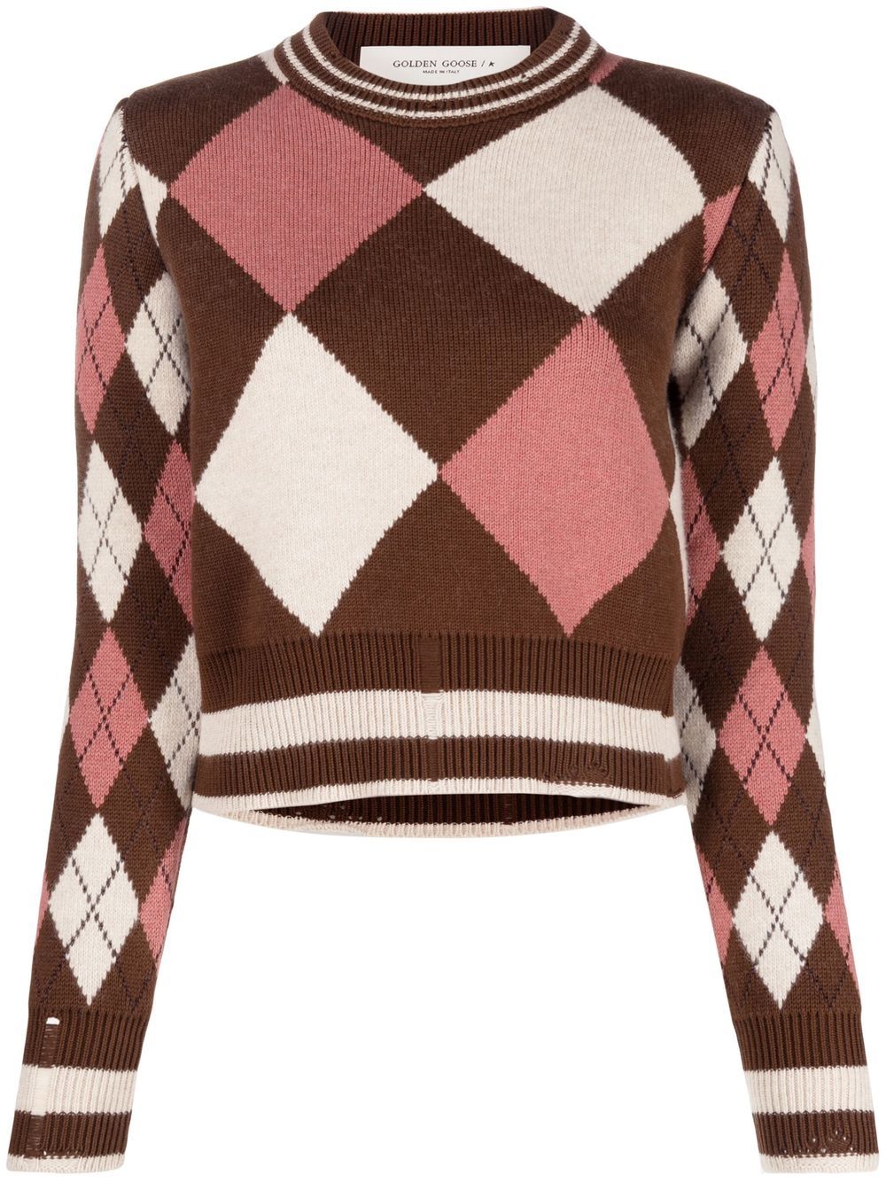 Intarsia-knit Crewneck Jumper