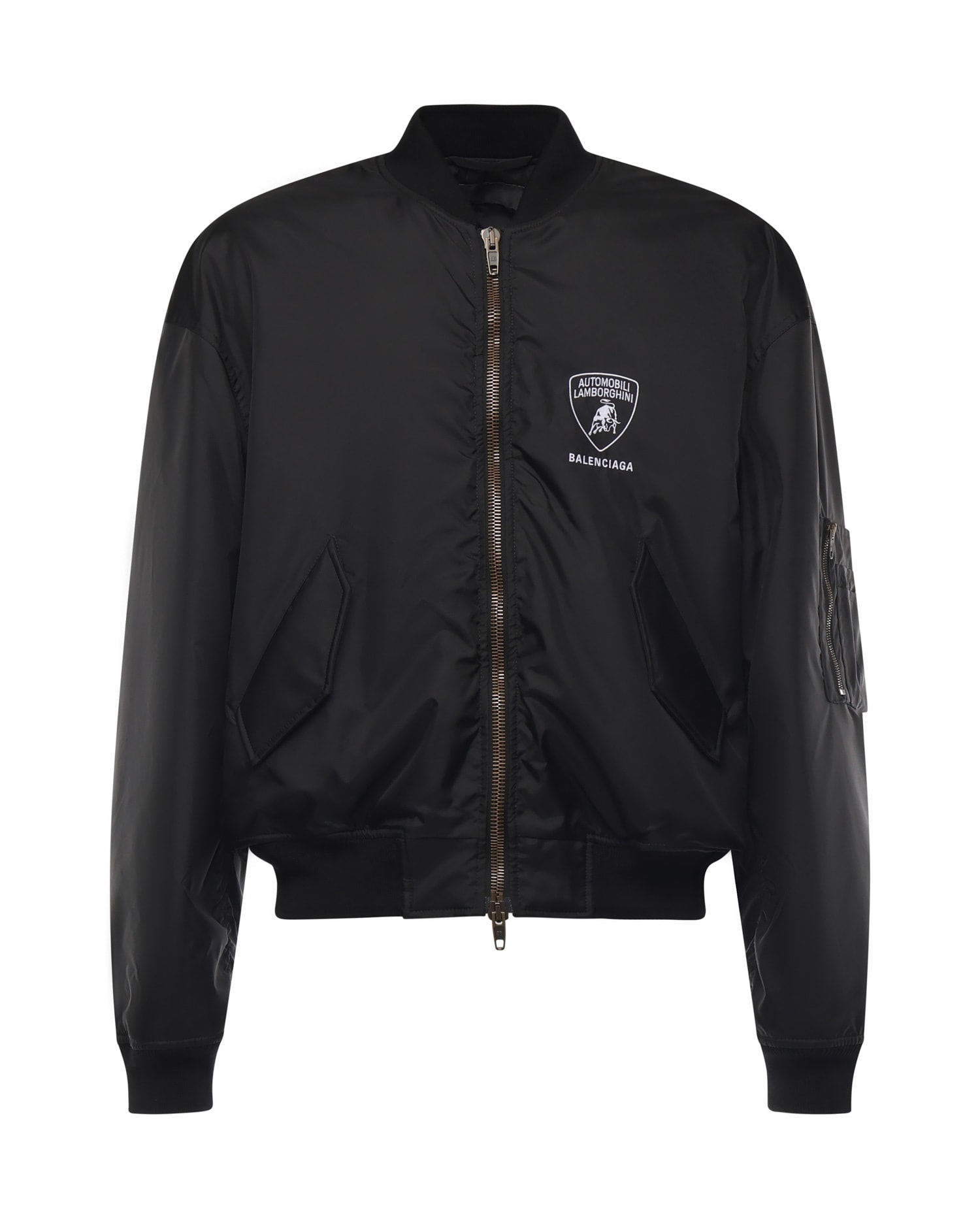 Black Nylon X Automobili Lamborghini Bomber Jacket