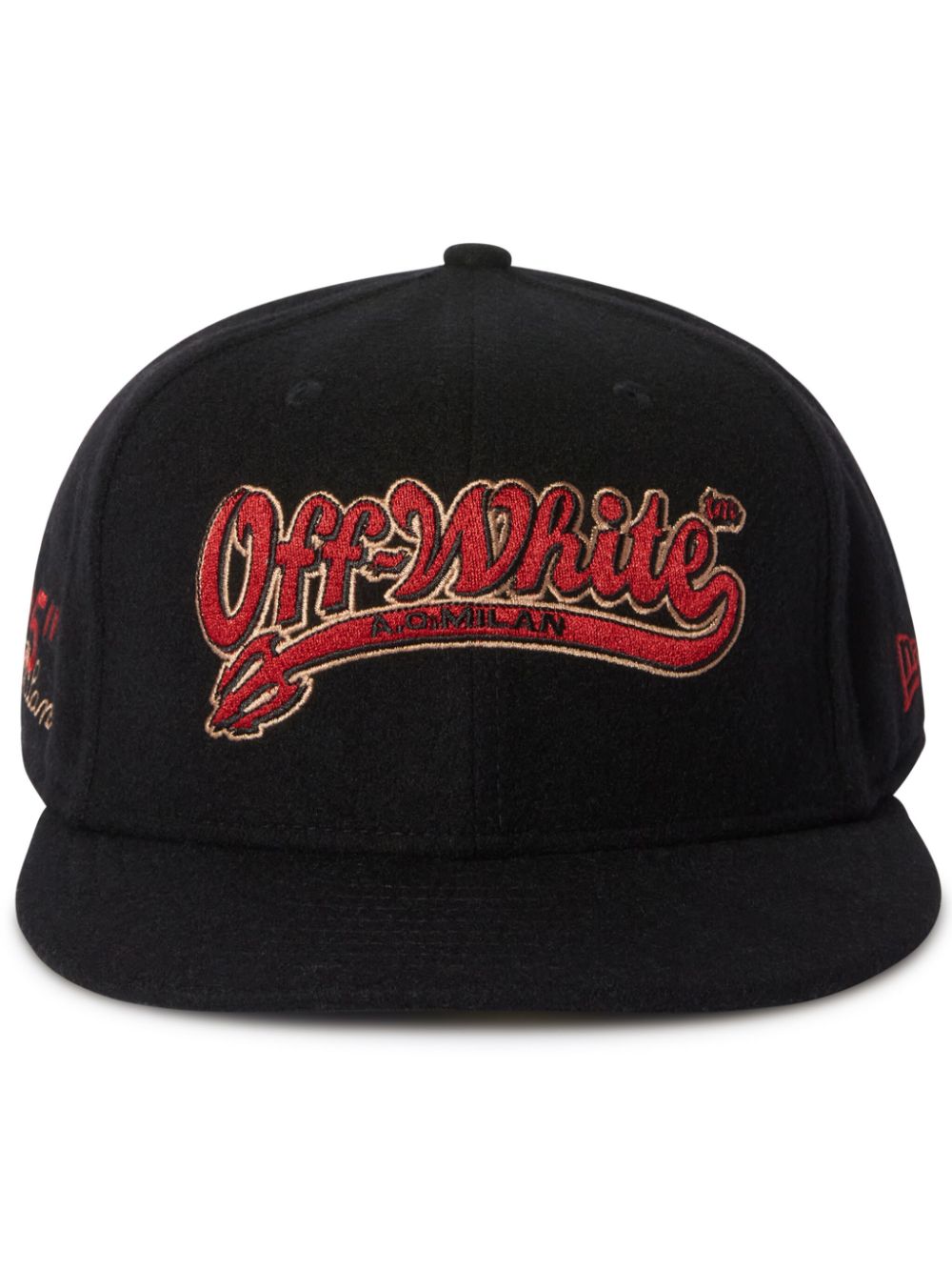 X AC Milan x New Era embroidered cap - Black