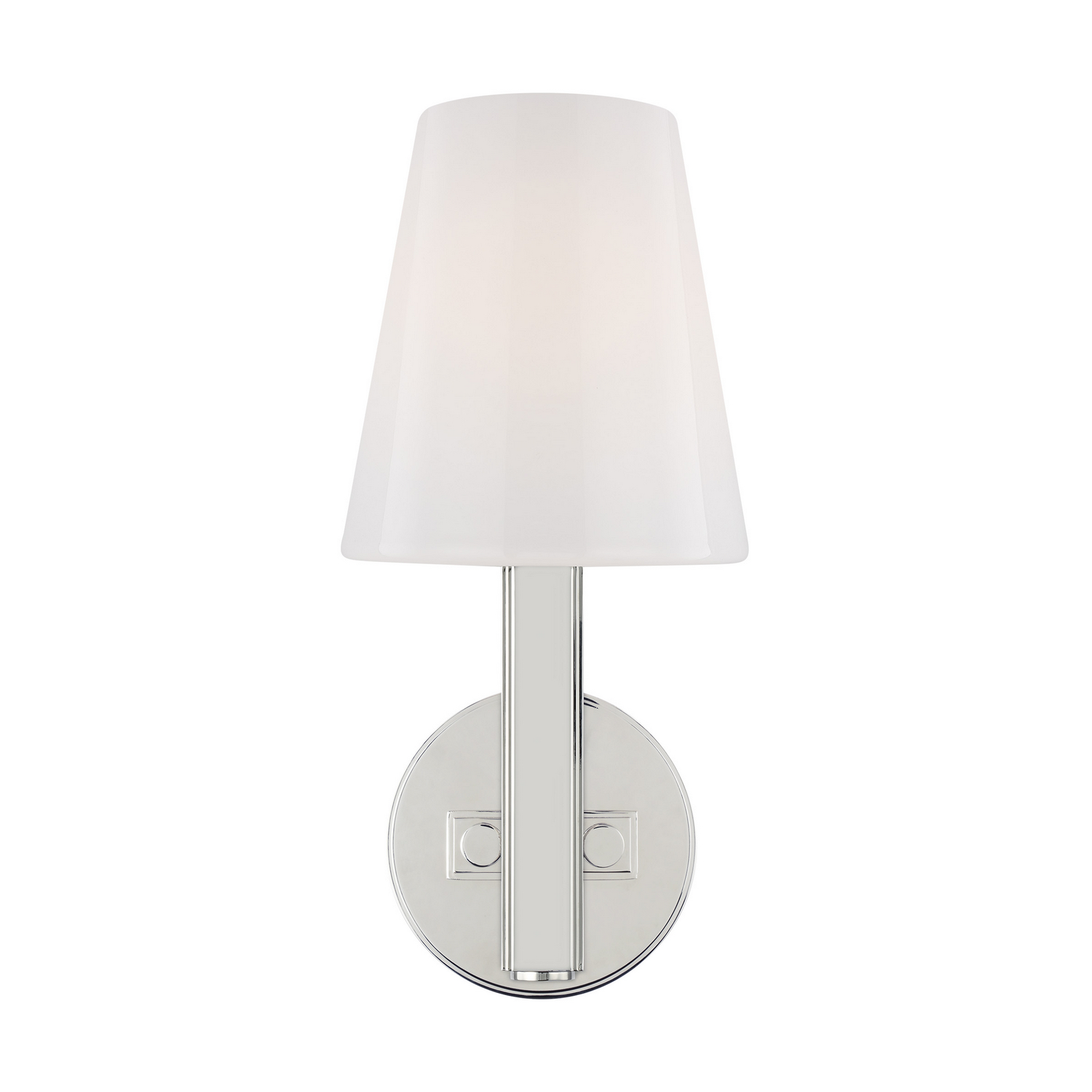 Visual Comfort Studio Logan Wall Sconce in Polished Nickel by Thomas O'Brien