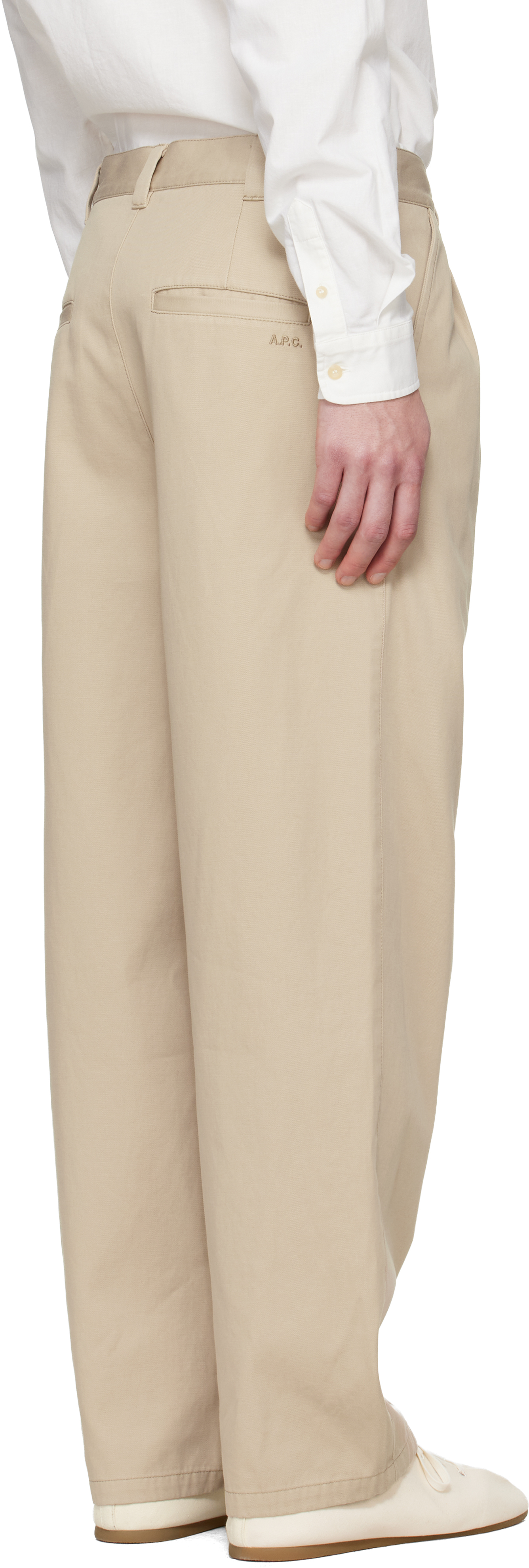 Beige Ricky Trousers