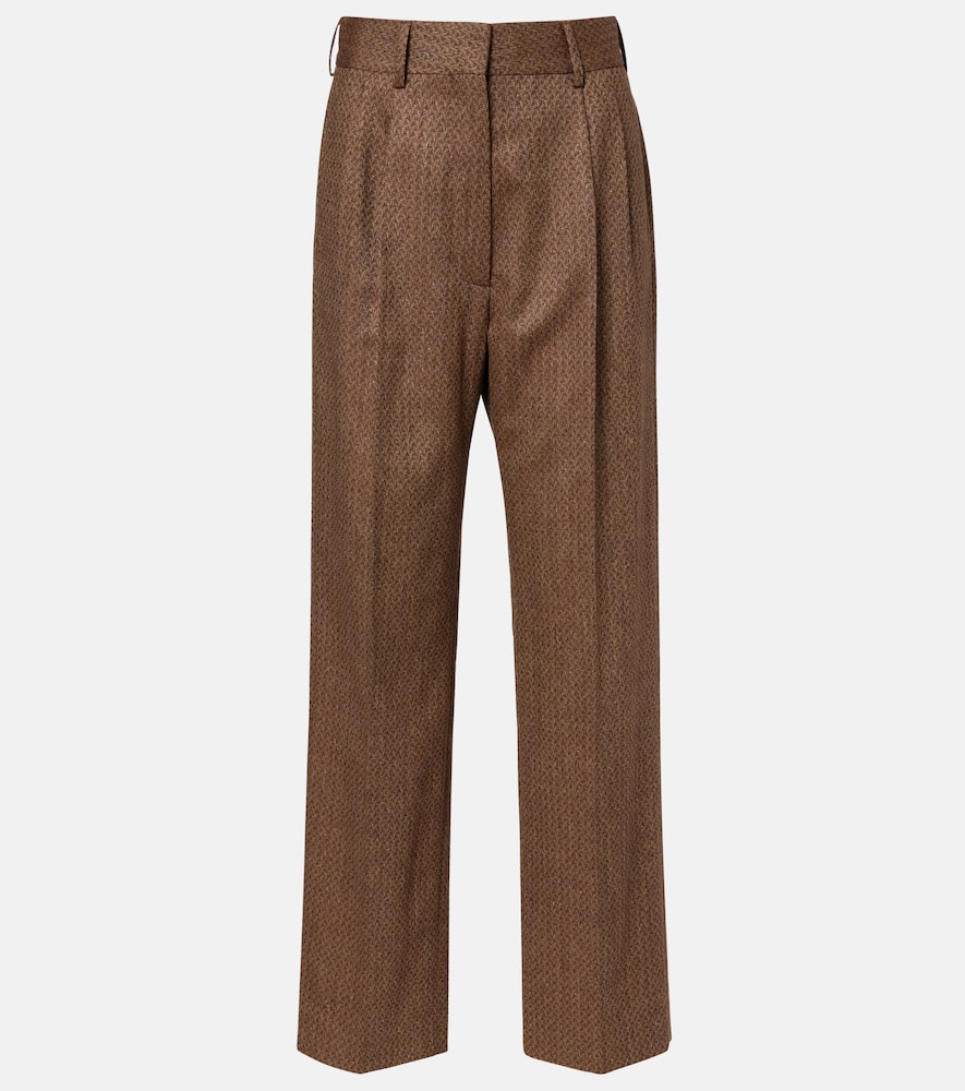 Blazé Milano Amel silk and wool wide-leg pants
