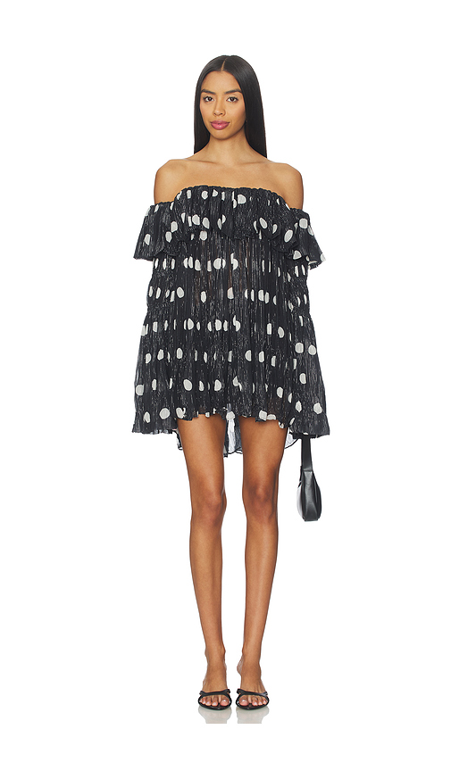 Prabal Gurung Off-shoulder Long Sleeve Faux Sweater Top in Black & White. 6 also , 2