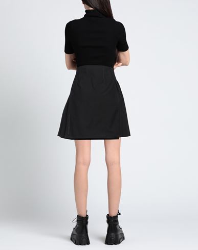 Woman Denim skirt Black Size 34 Cotton