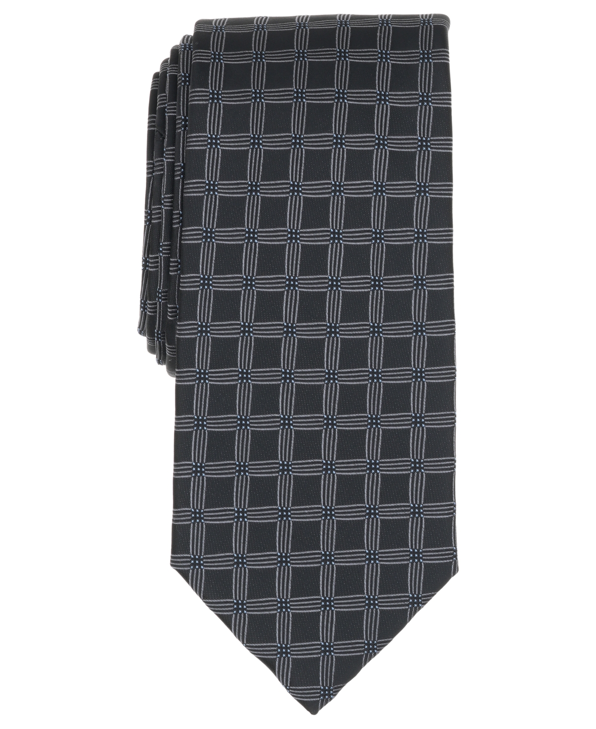 Men's Serenity Grid Classic Tie - Black