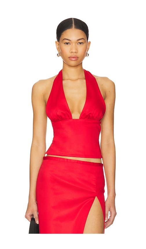 BUCI NECKHOLDER-TOP APRIL in Red. Größe XS. Also in L, M