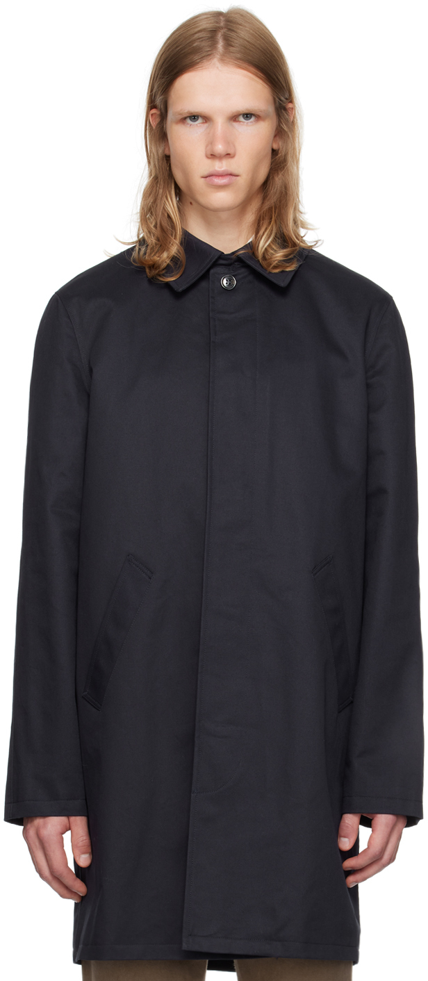 A.P.C. Navy Urban Mac Coat