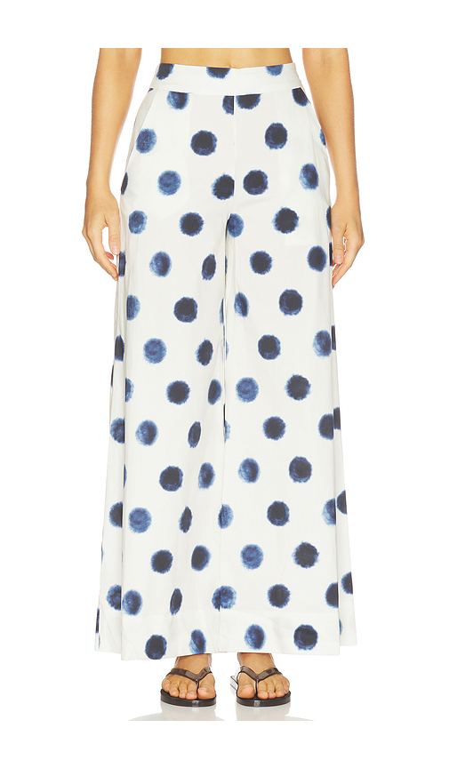 MISA Los Angeles Billie Pant in White,Navy. - XL also in XS, S