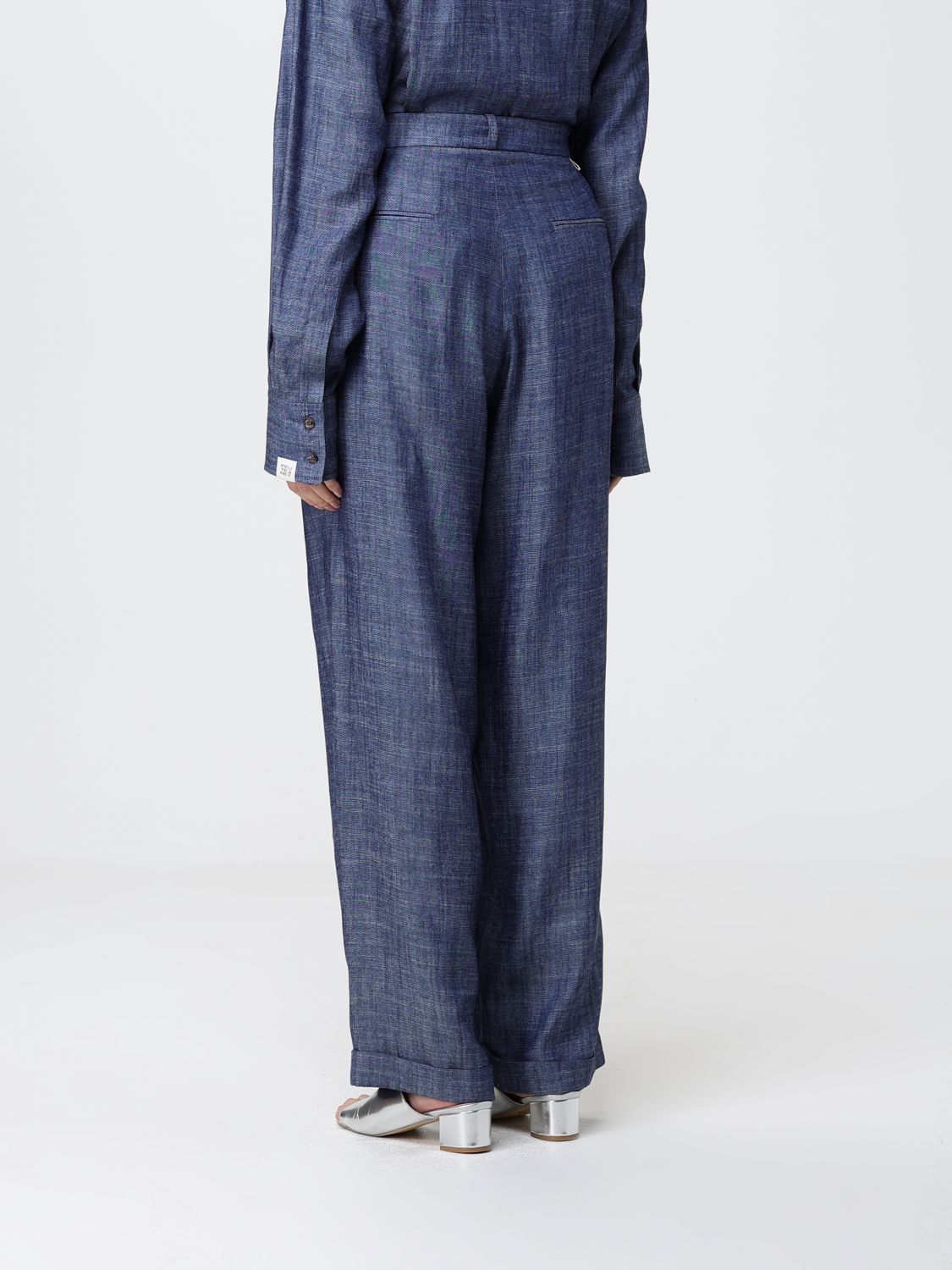 Pants Woman color Blue