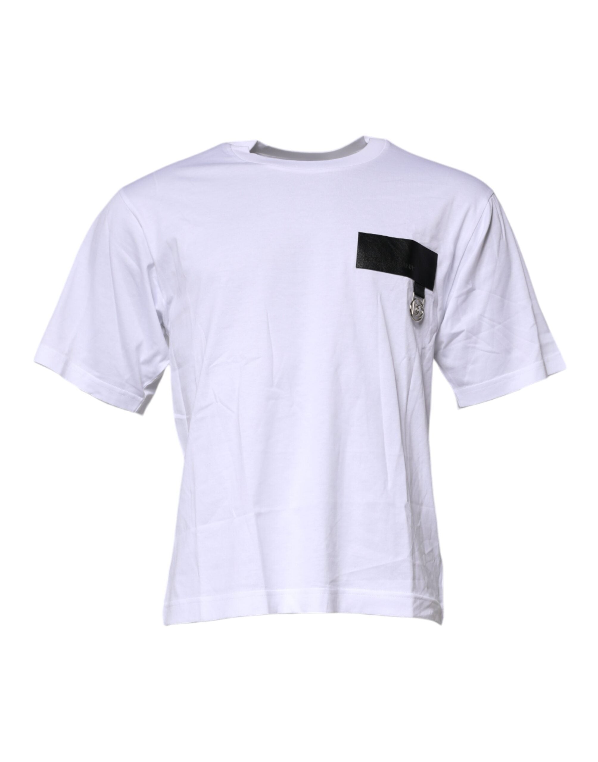 Logo Patch Cotton T-Shirt — White
