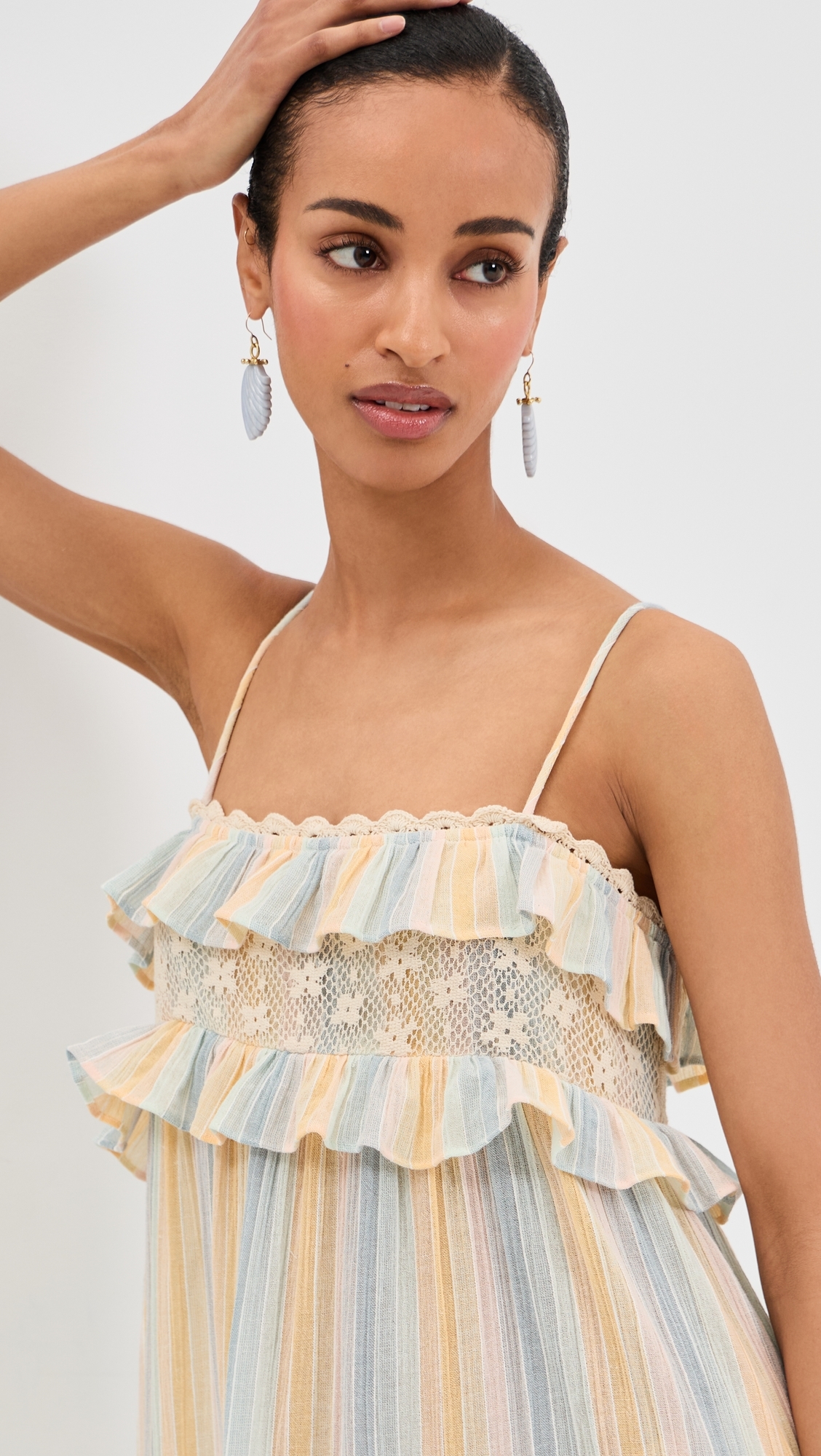 Ida Sunwash Stripe Dress Multi Color