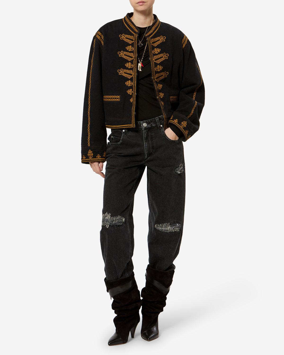 Emalia Jacket - Women - Black - Size 38 - Marant Étoile