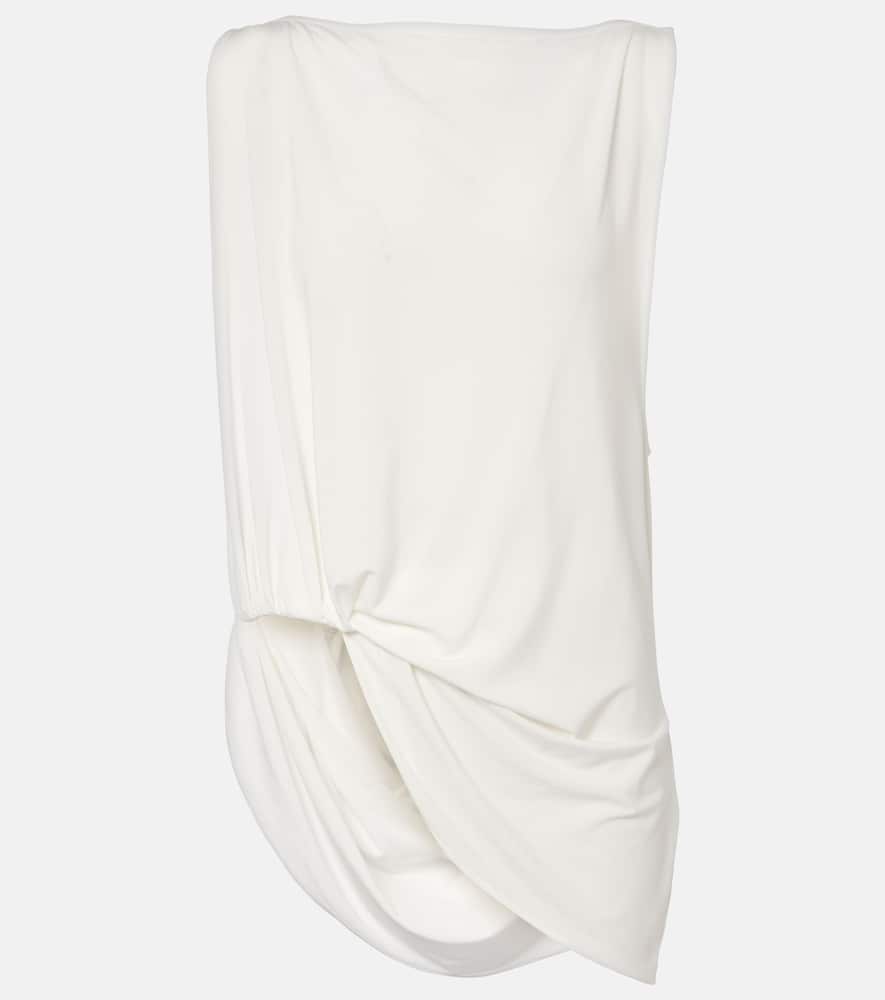 Peplo draped jersey top