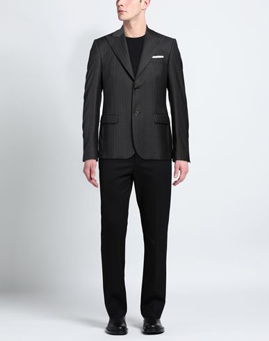 Man Blazer Grey Size 38 Polyester, Viscose