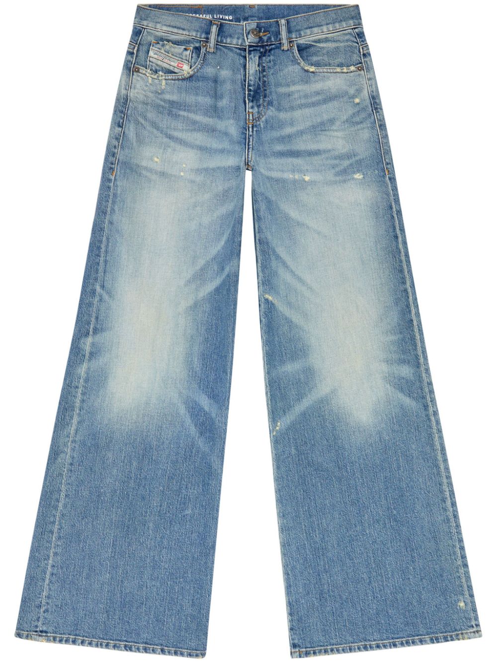 D-Akemi cotton-blend jeans - Blue