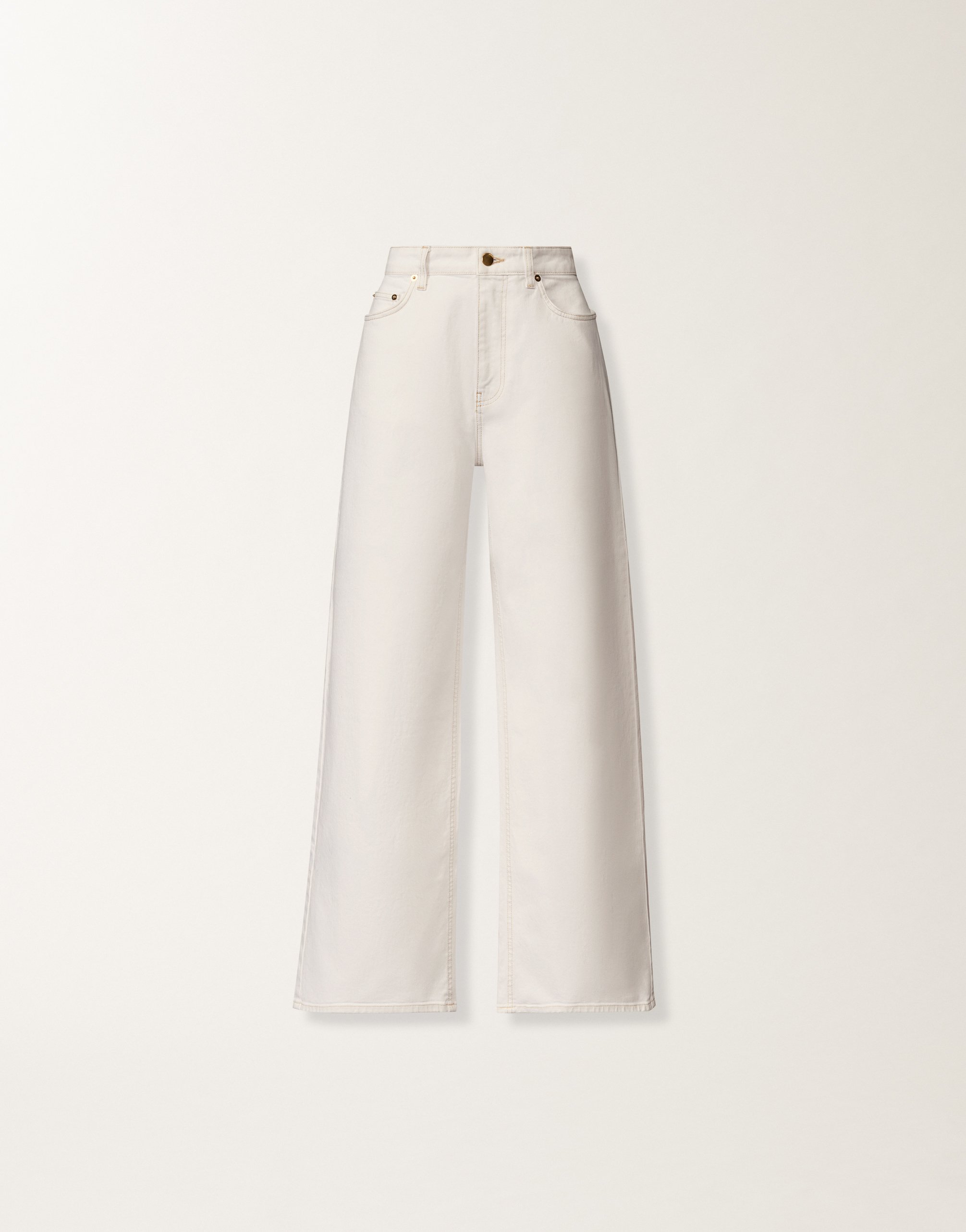 White denim trousers