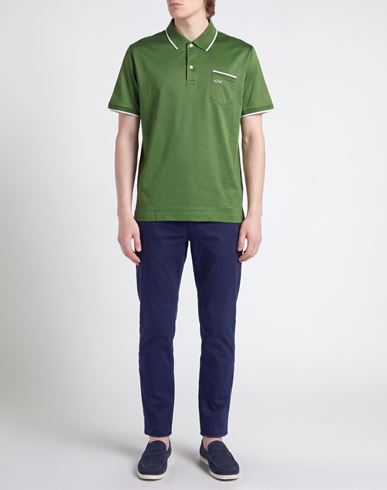 Man Polo shirt Green Size S Cotton
