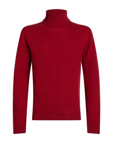 Man Turtleneck Red Size S Wool