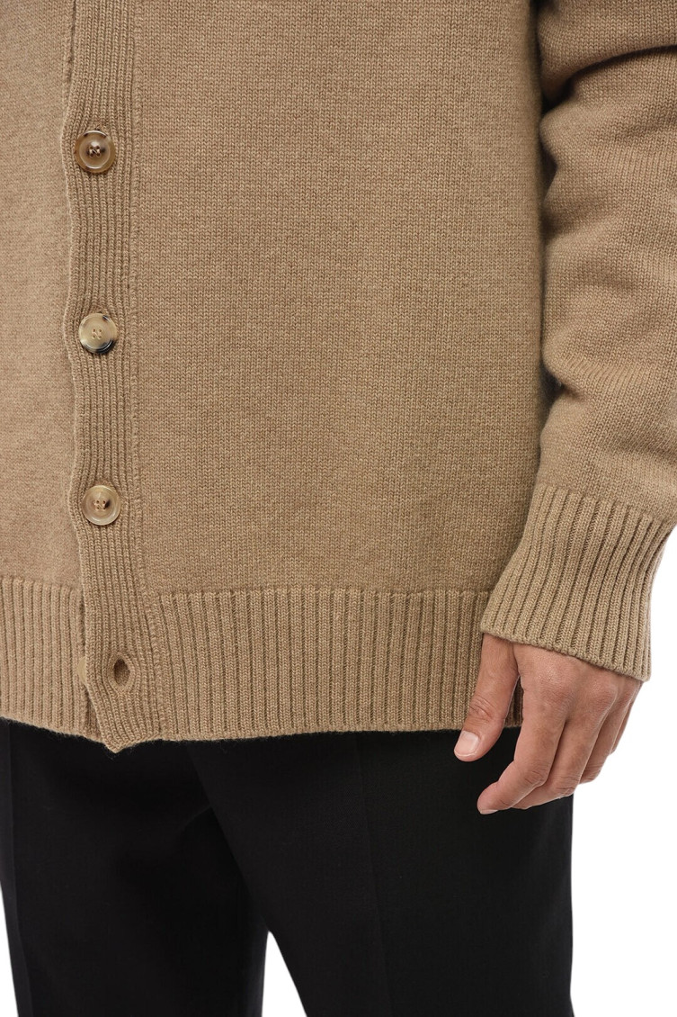 Brown V Neck Cardigan