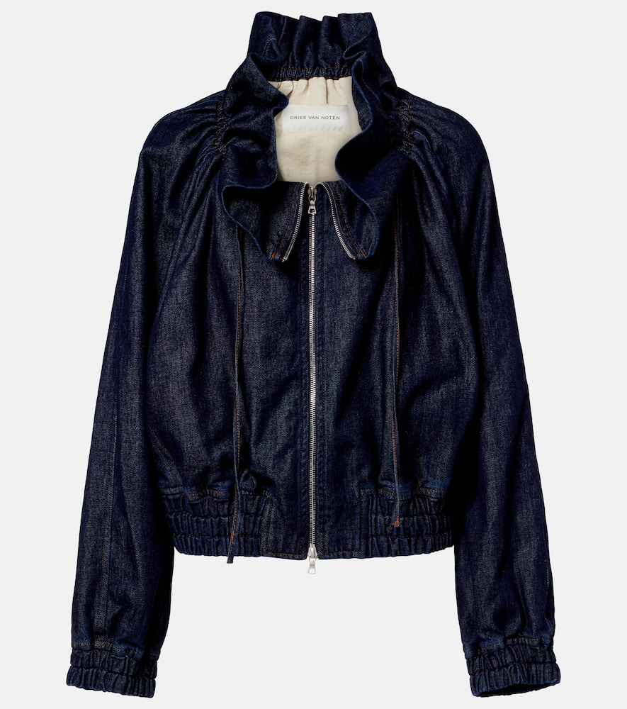 Denim bomber jacket