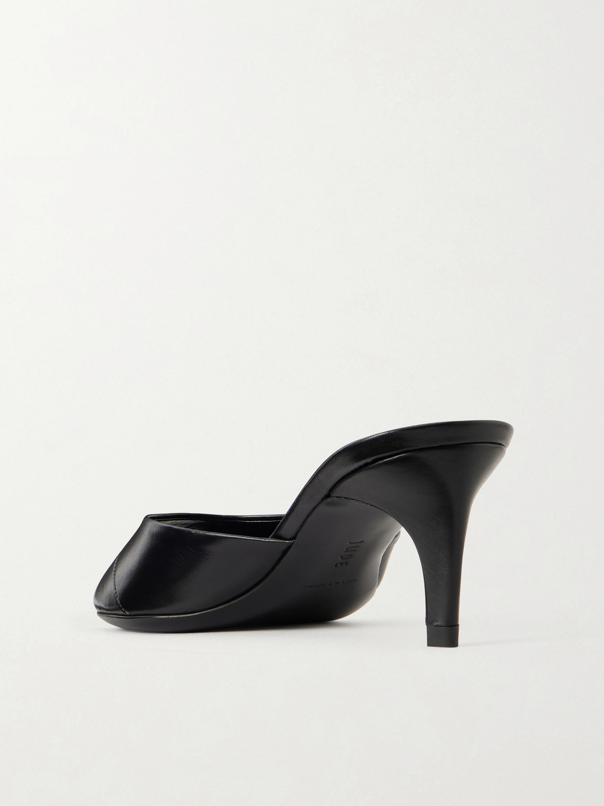 Cave Leather Mules - Black