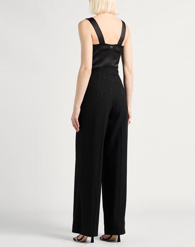 Woman Jumpsuit Black Size 4 Viscose, Wool, Polyamide, Polyester