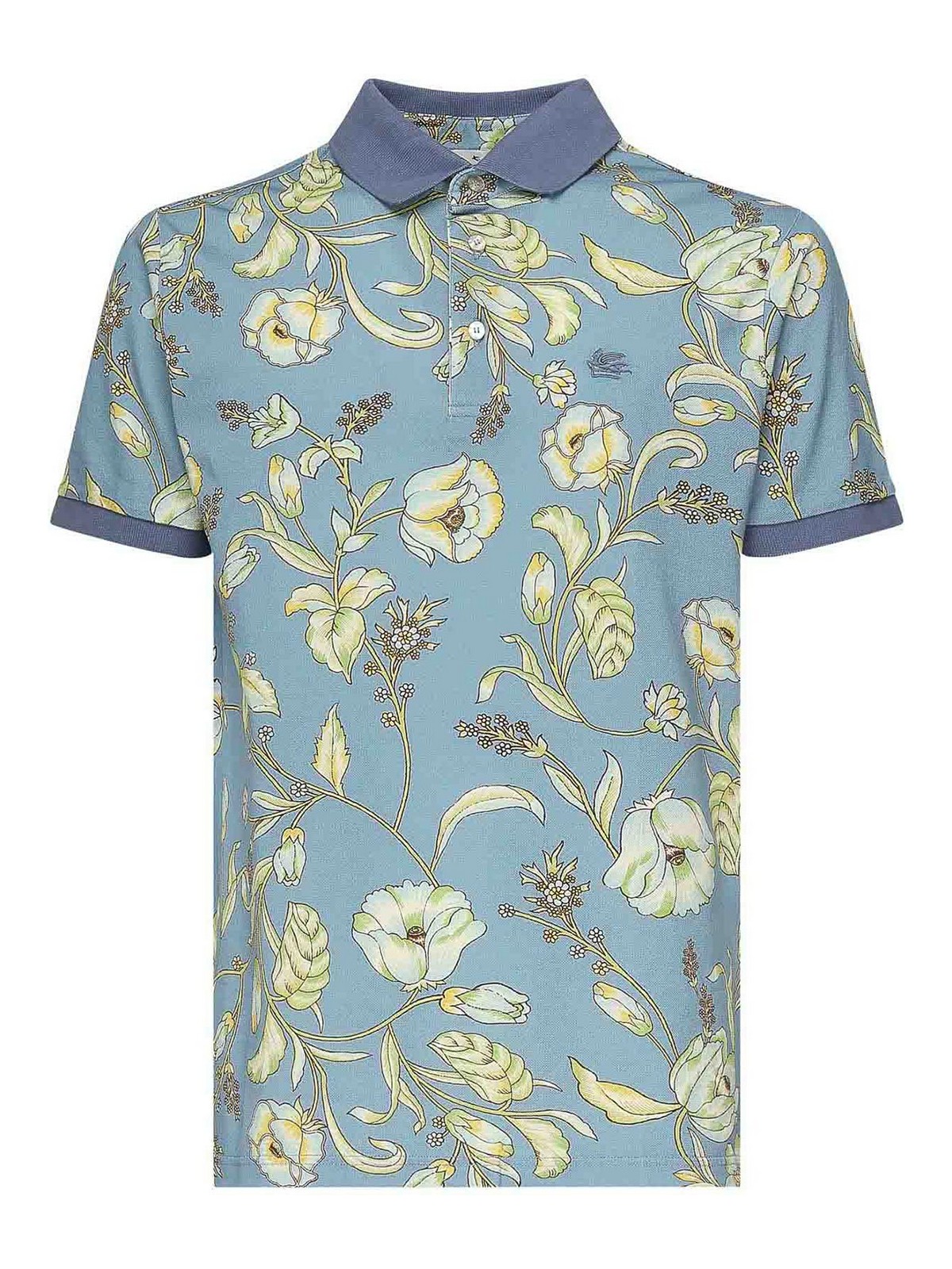 Floral Print Polo Shirt