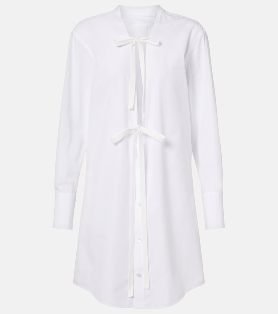 Cotton poplin shirt dress