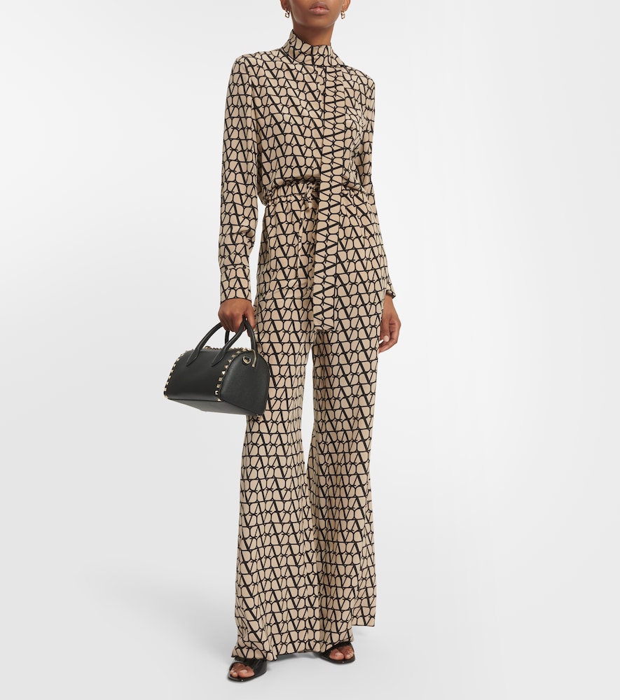 Toile Iconographe silk wide-leg pants
