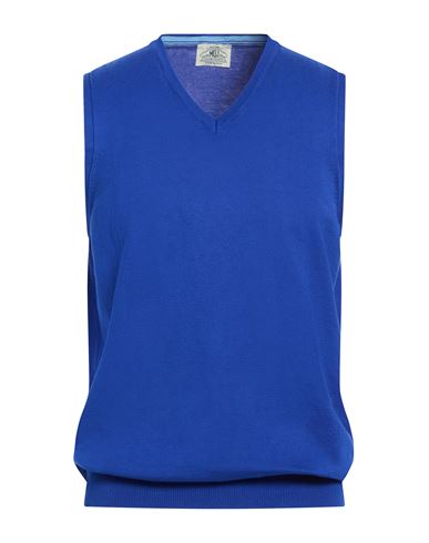 Man Sweater Blue Size 42 Cotton
