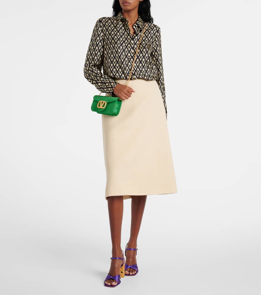 Toute La V silk twill shirt