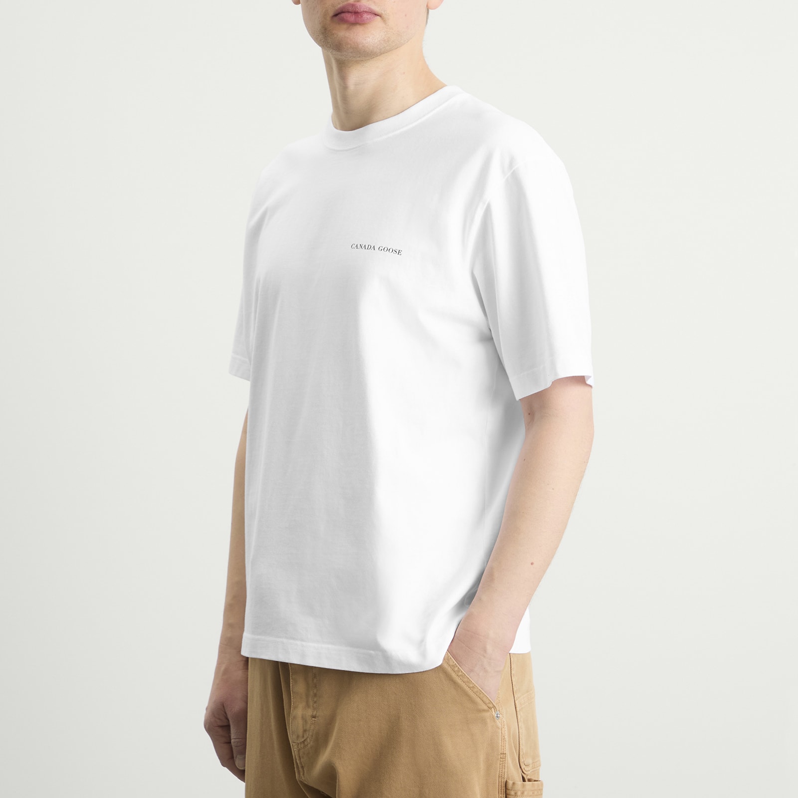 Men's Novo T-Shirt With Back Graphic in Optic White