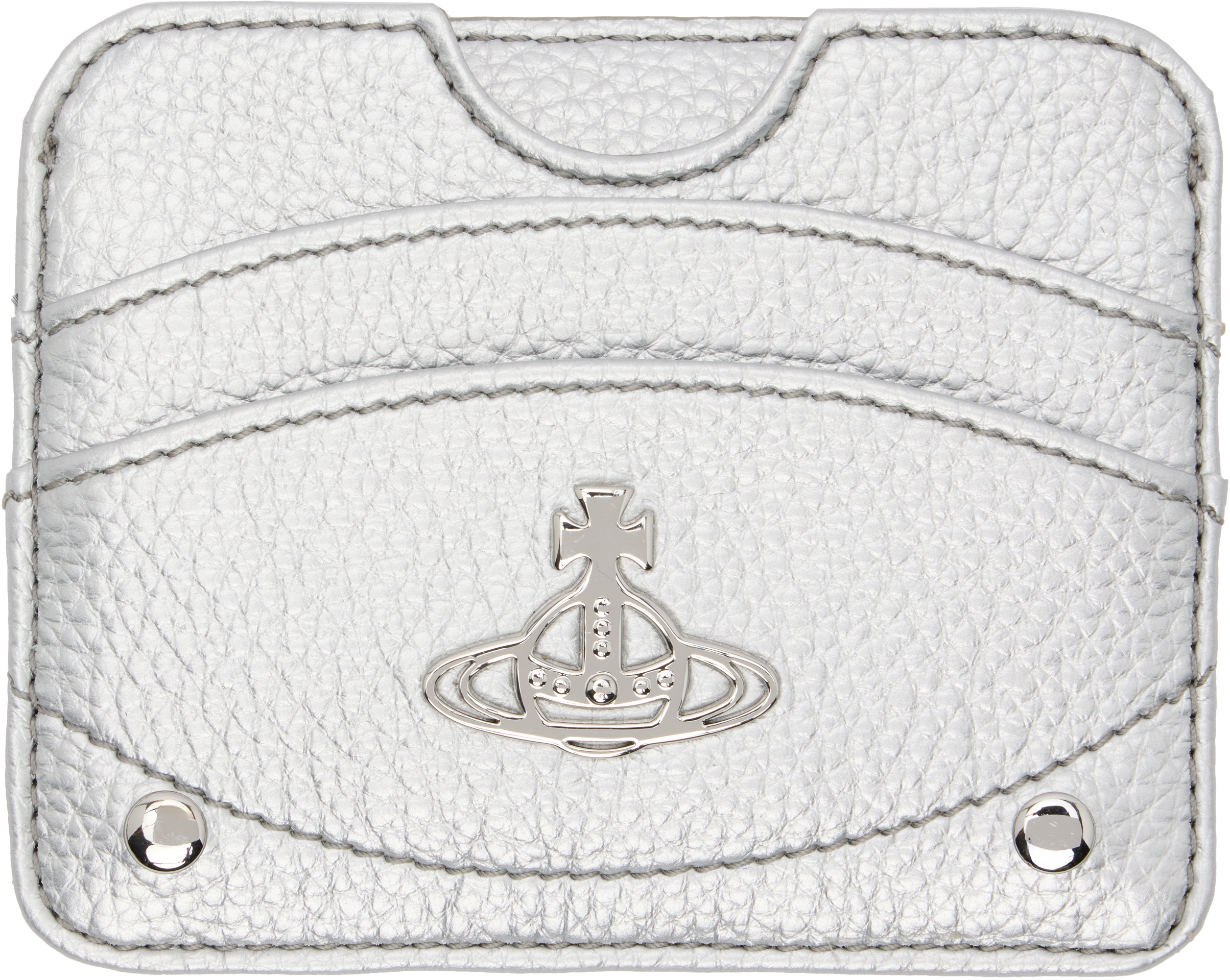 Silver Half Moon Card Holder